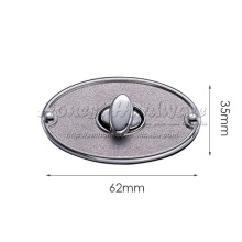 handbag turn lock oval shape